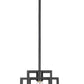 Z-Lite Titania 9" 1-Light Matte Black Steel Mini Pendant Light