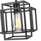 Z-Lite Titania 9" 1-Light Matte Black Steel Mini Pendant Light