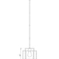 Z-Lite Titania 9" 1-Light Matte Black Steel Mini Pendant Light
