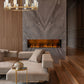 Z-Lite Titus 46" 10-Light Modern Gold Steel Chandelier With Clear Glass Shade