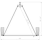 Z-Lite Titus 46" 10-Light Modern Gold Steel Chandelier With Clear Glass Shade