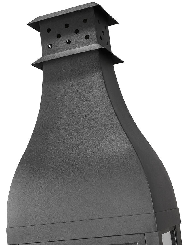 Z-Lite Toulouse 4-Light Candelabra Aluminum and Stainless Steel Sand Black Frame Clear Seedy Glass Shade Outdoor Wall Light