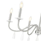 Z-Lite Toussant 32" 6-Light Brushed Nickel Steel Frame Chandelier