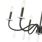 Z-Lite Toussant 32" 6-Light Matte Black Steel Frame Chandelier