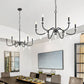 Z-Lite Toussant 32" 6-Light Matte Black Steel Frame Chandelier