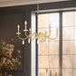 Z-Lite Toussant 32" 6-Light Mordern Gold Steel Frame Chandelier