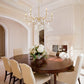 Z-Lite Toussant 32" 6-Light Mordern Gold Steel Frame Chandelier