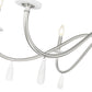 Z-Lite Toussant 45" 6-Light Brushed Nickel Steel Frame Chandelier