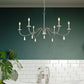 Z-Lite Toussant 45" 6-Light Brushed Nickel Steel Frame Chandelier