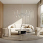 Z-Lite Toussant 45" 6-Light Brushed Nickel Steel Frame Chandelier