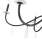 Z-Lite Toussant 45" 6-Light Matte Black Steel Frame Chandelier