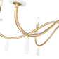 Z-Lite Toussant 45" 6-Light Mordern Gold Steel Frame Chandelier