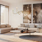 Z-Lite Toussant 45" 6-Light Mordern Gold Steel Frame Chandelier