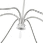 Z-Lite Toussant 63" 6-Light Brushed Nickel Steel Frame Chandelier
