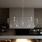 Z-Lite Toussant 63" 6-Light Brushed Nickel Steel Frame Chandelier
