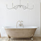Z-Lite Toussant 63" 6-Light Brushed Nickel Steel Frame Chandelier