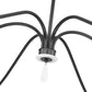 Z-Lite Toussant 63" 6-Light Matte Black Steel Frame Chandelier