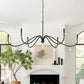 Z-Lite Toussant 63" 6-Light Matte Black Steel Frame Chandelier