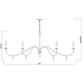 Z-Lite Toussant 63" 6-Light Matte Black Steel Frame Chandelier