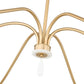Z-Lite Toussant 63" 6-Light Mordern Gold Steel Frame Chandelier