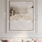 Z-Lite Toussant 63" 6-Light Mordern Gold Steel Frame Chandelier