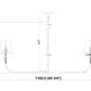 Z-Lite Tova 46" 2-Light Matte Black Steel Frame White Fabric Shade Linear Chandelier