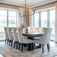 Z-Lite Tova 64" 2-Light Matte Black Steel Frame White Fabric Shade Linear Chandelier