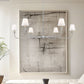 Z-Lite Tova 66" 6-Light Brushed Nickel Steel Frame White Fabric Shade Chandelier