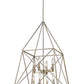 Z-Lite Trestle 20" 8-Light Antique Silver Steel Pendant Light