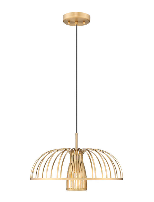 Z-Lite Valencia 16" 1-Light Modern Gold Steel Pendant Light