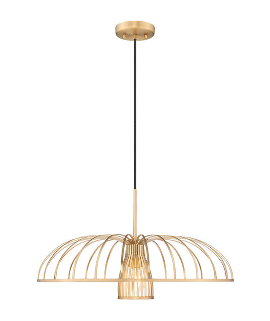 Z-Lite Valencia 24" 1-Light Modern Gold Steel Pendant Light