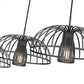 Z-Lite Valencia 56" 3-Light Matte Black Steel Linear Chandelier