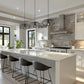 Z-Lite Valencia 56" 3-Light Matte Black Steel Linear Chandelier