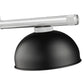 Z-Lite Vanguard 3050-3BN-D13MB 59" 3-Light Brushed Nickel Steel and Aluminum Frame Matte Black Steel Shade Billiard Light
