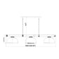 Z-Lite Vanguard 3050-3BN-D13MB 59" 3-Light Brushed Nickel Steel and Aluminum Frame Matte Black Steel Shade Billiard Light