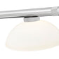 Z-Lite Vanguard 3050-3BN-DMO14 59" 3-Light Brushed Nickel Steel and Aluminum Frame Matte Opal Glass Shade Billiard Light