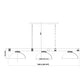 Z-Lite Vanguard 3050-3BN-DMO14 59" 3-Light Brushed Nickel Steel and Aluminum Frame Matte Opal Glass Shade Billiard Light