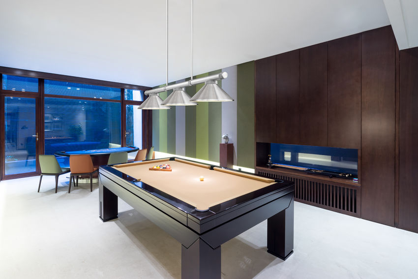 Z-Lite Vanguard 3050-3BN-MB15 59" 3-Light Brushed Nickel Steel and Aluminum Billiard Light