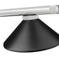 Z-Lite Vanguard 3050-3BN-MMB 59" 3-Light Brushed Nickel Steel and Aluminum Frame Matte Black Steel Shade Billiard Light
