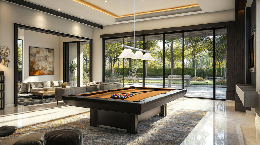 Z-Lite Vanguard 3050-3BN-PWH 59" 3-Light Brushed Nickel Steel and Aluminum Frame White Plastic Shade Billiard Light