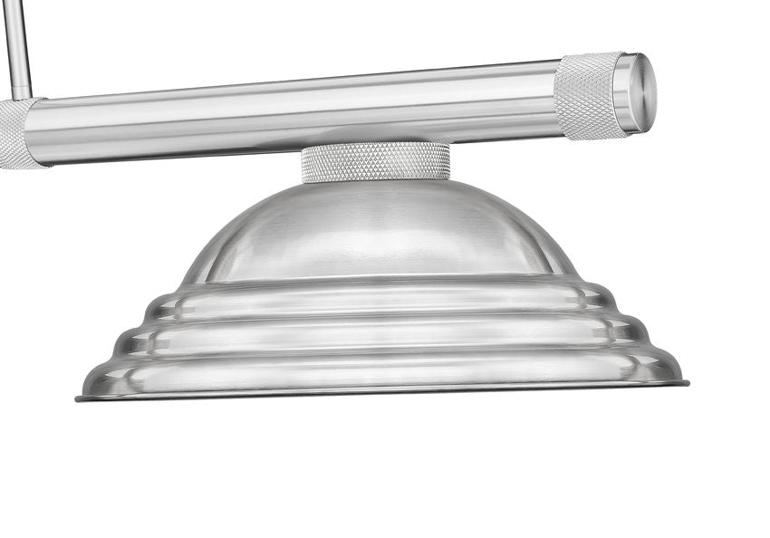 Z-Lite Vanguard 3050-3BN-SBN 59" 3-Light Brushed Nickel Steel and Aluminum Billiard Light