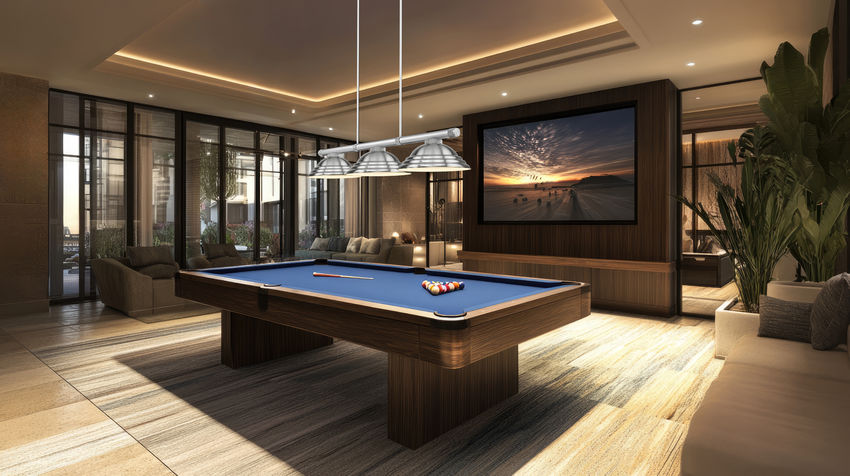Z-Lite Vanguard 3050-3BN-SBN 59" 3-Light Brushed Nickel Steel and Aluminum Billiard Light