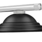 Z-Lite Vanguard 3050-3BN-SMB 59" 3-Light Brushed Nickel Steel and Aluminum Frame Matte Black Steel Shade Billiard Light