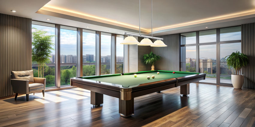 Z-Lite Vanguard 3050-3BN-WM16 59" 3-Light Brushed Nickel Steel and Aluminum Frame White Mottle Glass Shade Billiard Light
