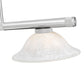 Z-Lite Vanguard 3050-3BN-WM16 59" 3-Light Brushed Nickel Steel and Aluminum Frame White Mottle Glass Shade Billiard Light