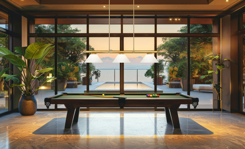 Z-Lite Vanguard 3050-3RB-AGM14 59" 3-Light Rubbed Brass Steel and Aluminum Frame Matte Opal Glass Shade Billiard Light
