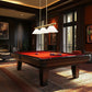 Z-Lite Vanguard 3050-3RB-AGM14 59" 3-Light Rubbed Brass Steel and Aluminum Frame Matte Opal Glass Shade Billiard Light
