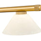 Z-Lite Vanguard 3050-3RB-AGM14 59" 3-Light Rubbed Brass Steel and Aluminum Frame White Mottle Glass Shade Billiard Light