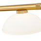 Z-Lite Vanguard 3050-3RB-DMO14 59" 3-Light Rubbed Brass Steel and Aluminum Frame Matte Opal Glass Shade Billiard Light
