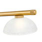 Z-Lite Vanguard 3050-3RB-DWL14 59" 3-Light Rubbed Brass Steel and Aluminum Frame White Linen Glass Shade Billiard Light